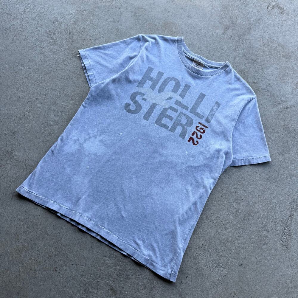 Y2K Mens Hollister California‎ Eagle 1922 Paint Splattered Top L